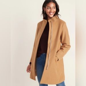 Old Navy Soft Brushed Funnel-Neck Coat